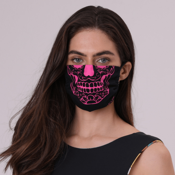 Máscara para Proteção de Algodão Caveira Mexicana UV.LINE