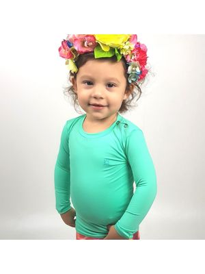 Camiseta UV com Proteção Solar Bebê Nino Verde Claro