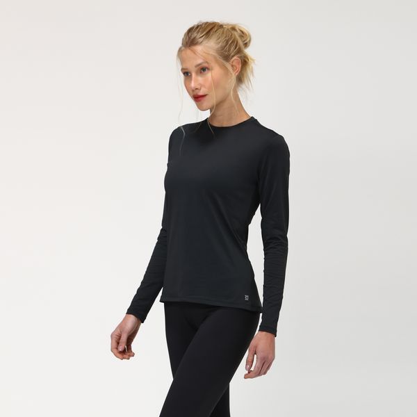 Camisa UV Feminina Com Proteção Solar Uvpro Preto
