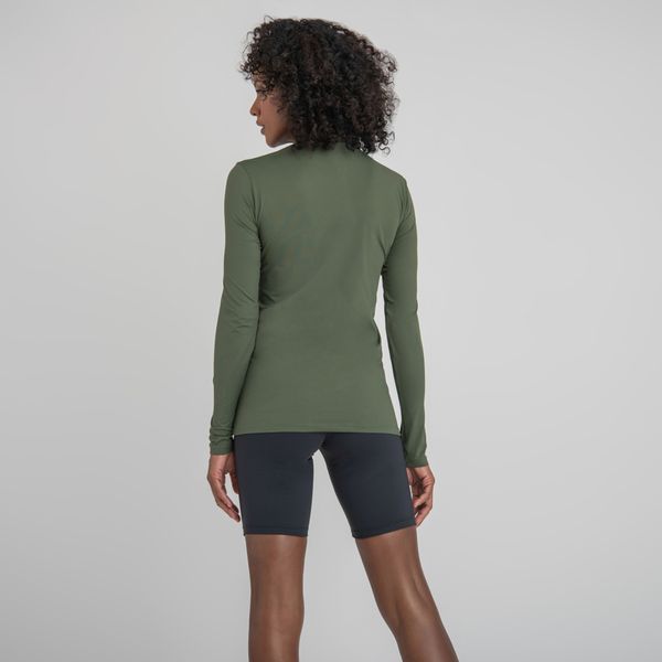 Camisa UV Feminina Com Proteção Solar Uvpro Verde Militar