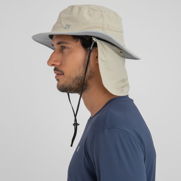 Chapéu Kansas Com Proteção Solar UV.LINE Areia/Cinza