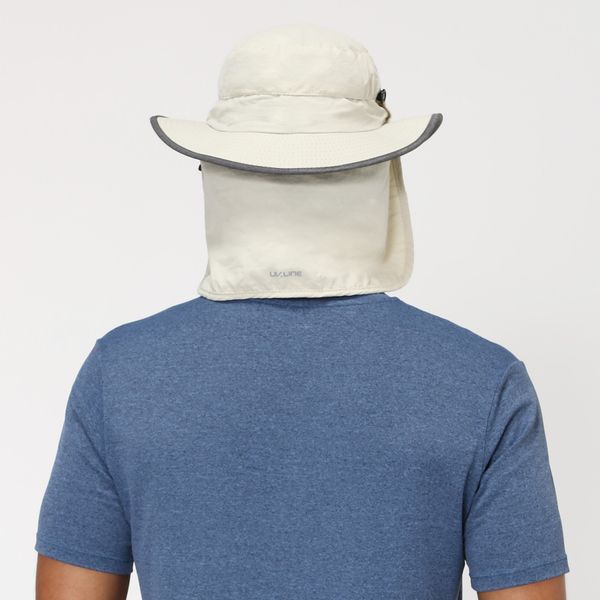 Chapéu Kansas Com Proteção Solar UV Areia/Cinza Mescla
