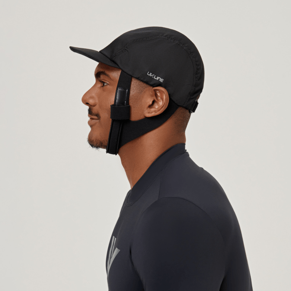 Boné UV Com Proteção Solar  Surf Cap Preto