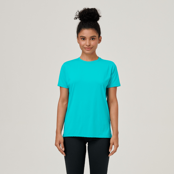 Camisa UV Feminina Com Proteção Solar Uvpro Azul Piscina