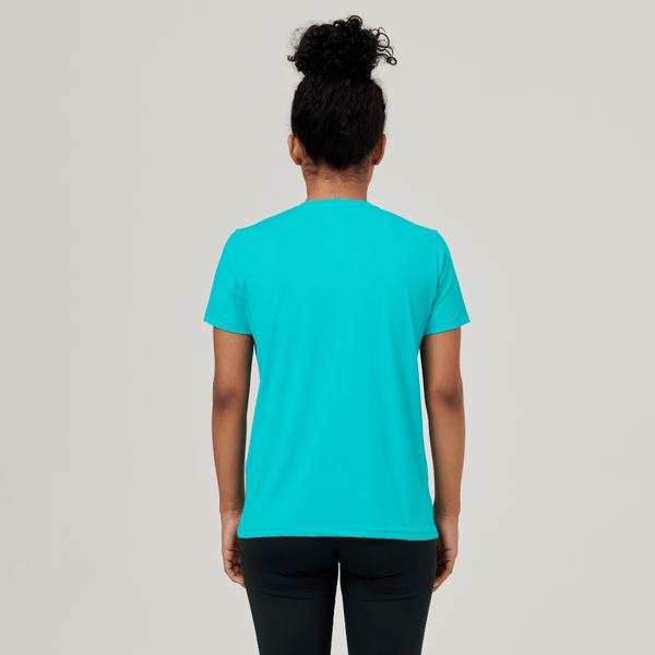 Camisa UV Feminina Com Proteção Solar Uvpro Azul Piscina