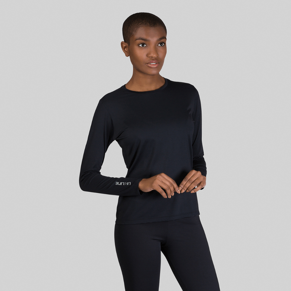 Camisa UV Feminina Com Proteção Solar Slim Pro Preto