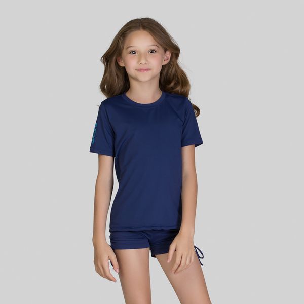 Camisa UV Slim Pro Infantil Com Proteção Solar Marinho