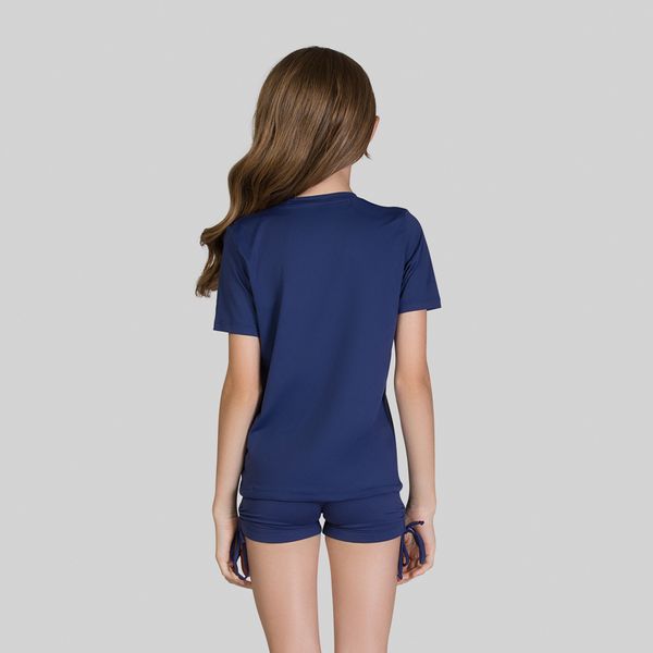 Camisa UV Slim Pro Infantil Com Proteção Solar Marinho