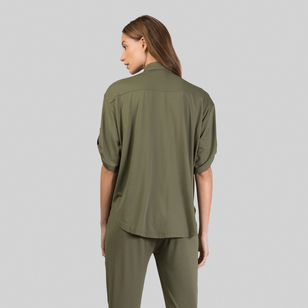 Camisa UV Com Proteção Solar Copa Verde Militar