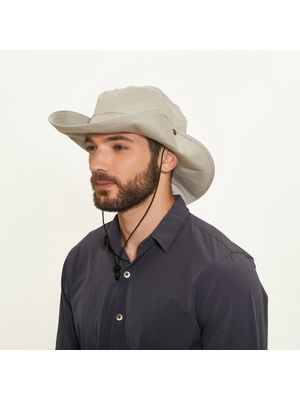 Chapéu Safari Com Proteção Solar Areia