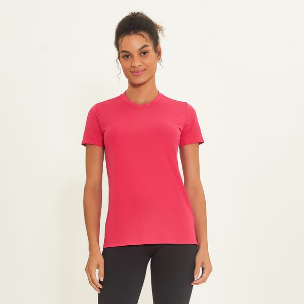 Camisa UV Feminina Com Proteção Solar Sport Fit Pink