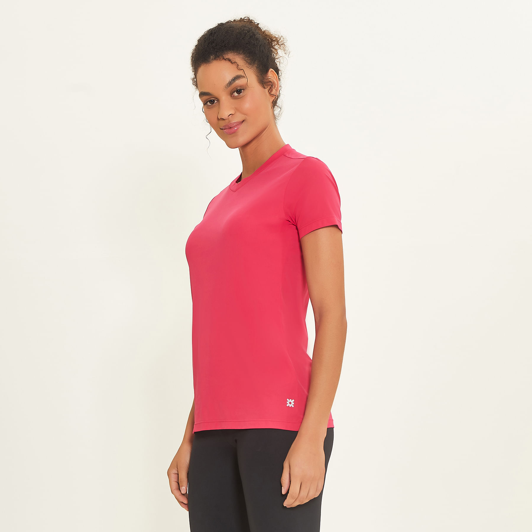Camisa UV Feminina Com Proteção Solar Sport Fit Pink