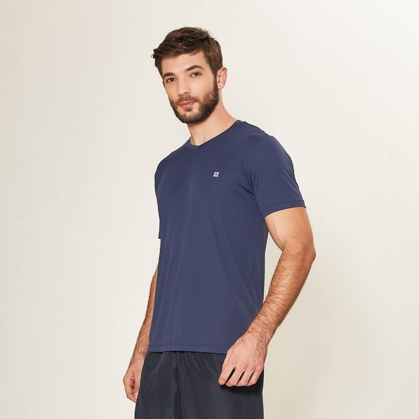 Camisa UV Masculina Com Proteção Solar Sport Fit Marinho