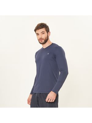 Camisa UV Masculina Com Proteção Solar Sport Fit Marinho