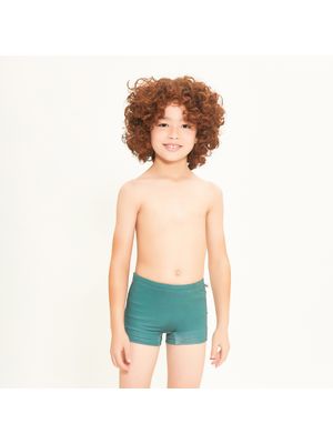 Sunga UV Infantil Com Proteção Solar Esmeralda