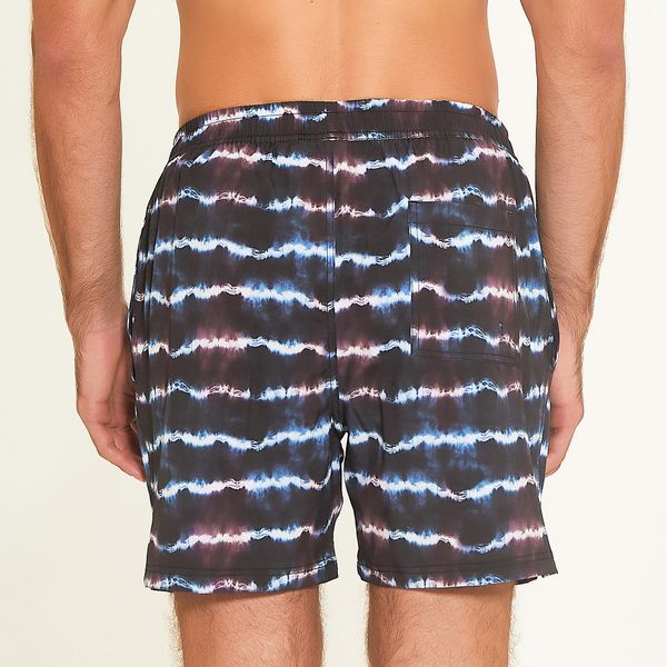 Shorts UV Masculino Com Proteção Solar Estampa Salina Azul