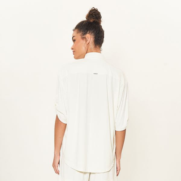 Camisa UV Com Proteção Solar Copa Off White