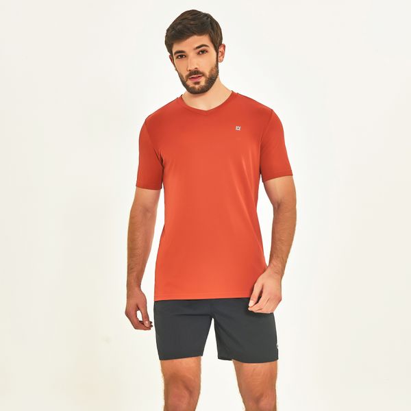 Camisa UV Masculina Com Proteção Solar Sport Fit Ferrugem