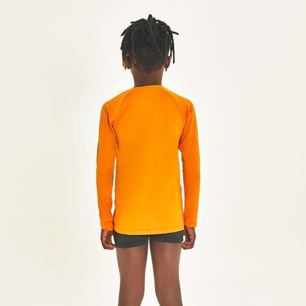 Camisa UV Infantil Com Proteção Solar Uvpro Amarelo Queimado