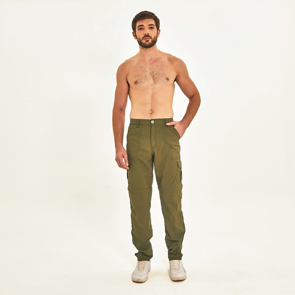 Calça UV Masculina com Proteção Solar Masculina Chelsea Verde Militar