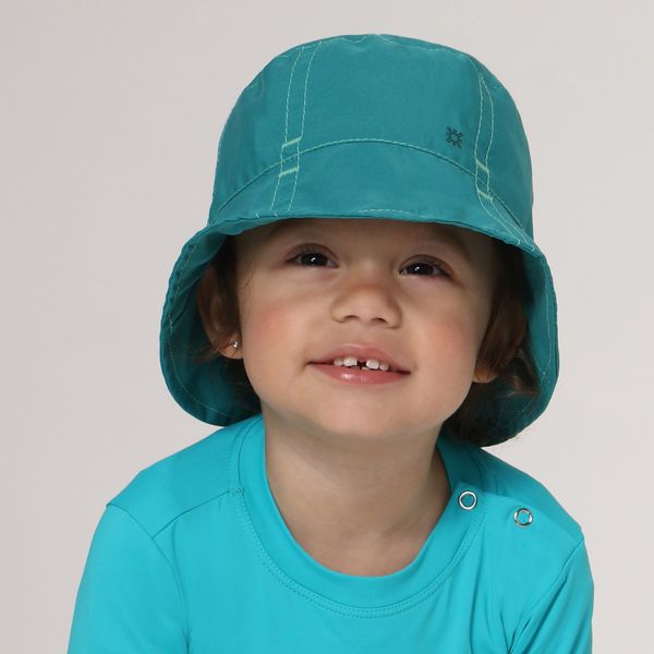 Chapéu UV Bebê Napoli Com Proteção Solar Verde Mar