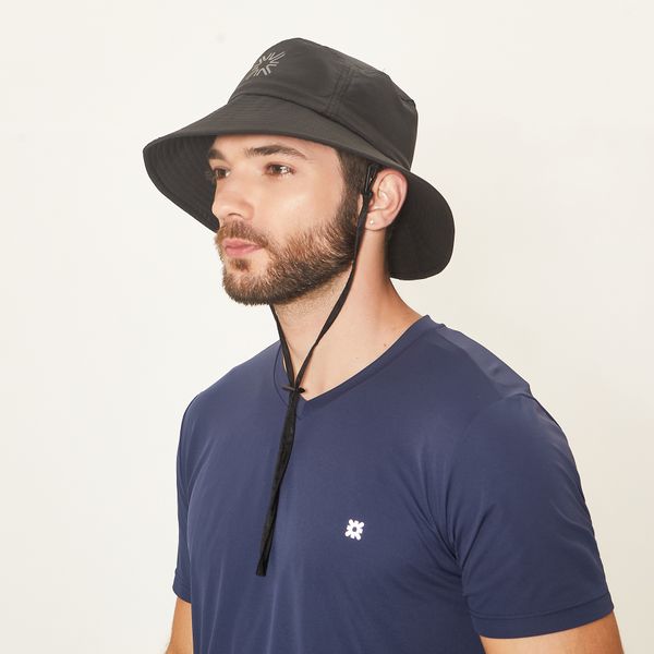 Chapeu  Uv Com Proteção Solar New Cassís Preto