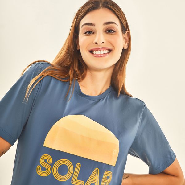 Camiseta UV Com Proteção Solar 20 Anos Uvline Aço