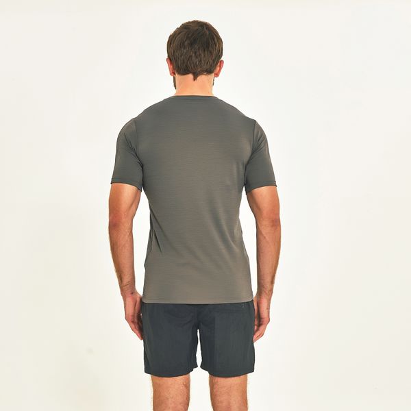Camisa UV Masculina Com Proteção Solar Fit Mescla Chumbo