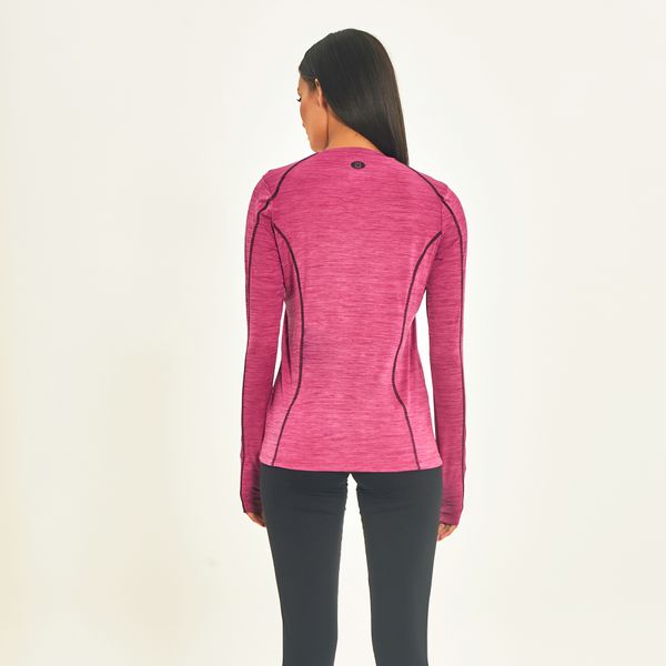 Camisa UV Feminina Com Proteção Solar Flex Magenta/Preto