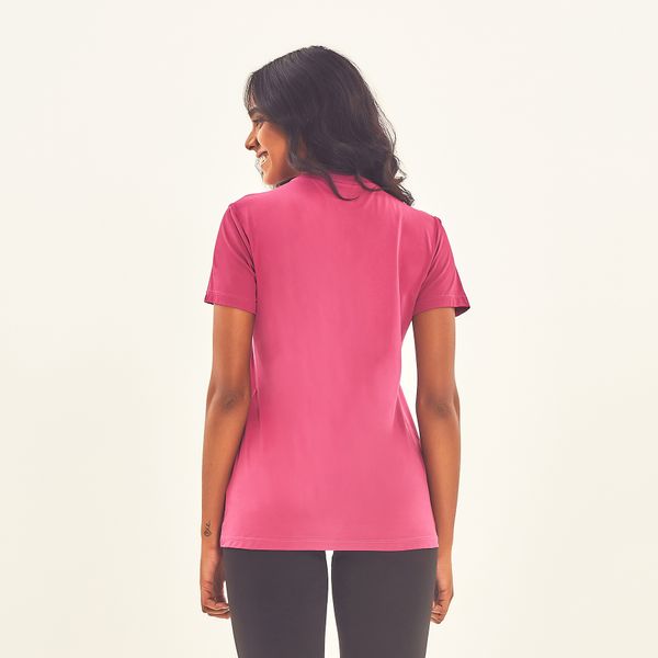 Camisa UV Feminina Com Proteção Solar Sport Fit Fúcsia