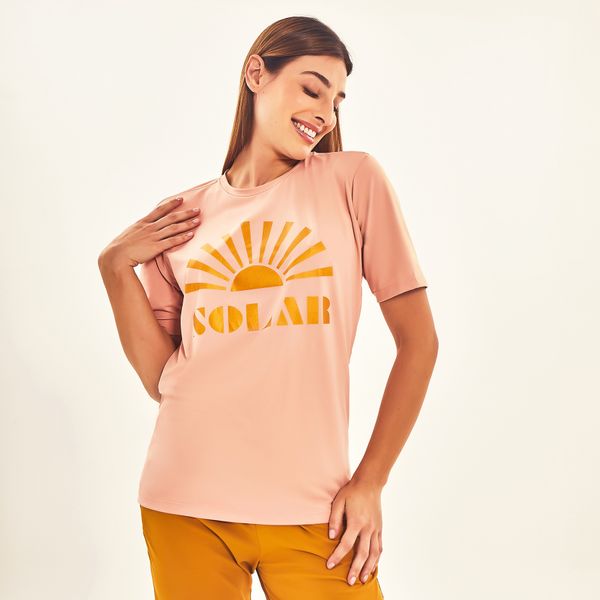 Camisa UV Unissex Com Proteção Solar Rosê