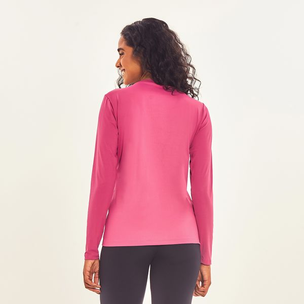 Camisa UV Feminina Com Proteção Solar Uvpro Fúcsia