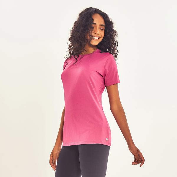 Camisa UV Feminina Com Proteção Solar Uvpro-FUCSIA