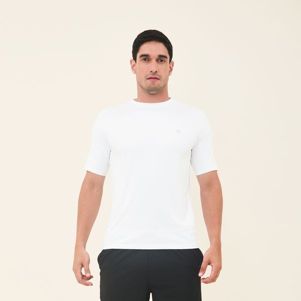 Camisa UV Masculina Com Proteção Solar Uvpro Branco