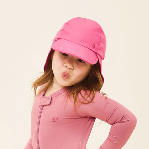 Boné UV Legionário Infantil com Proteção Solar Pink