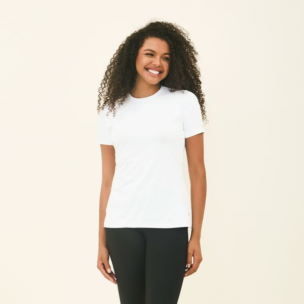 Camisa UV Feminina Com Proteção Solar Uvpro Branco