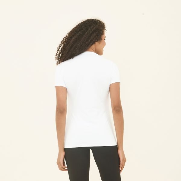 Camisa UV Feminina Com Proteção Solar Uvpro Branco