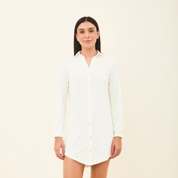 Saída de Praia UV Com Proteção Solar Copenhagen Off White