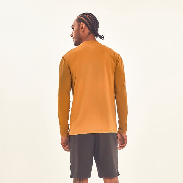 Camisa UV Masculina Com Proteção Solar Uvpro Ocre