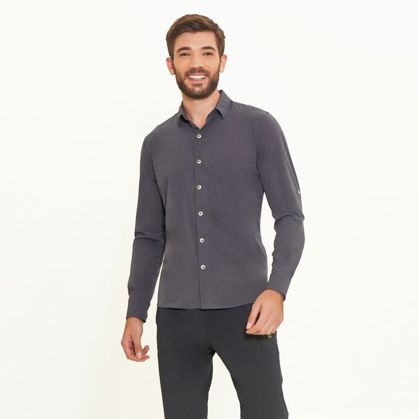 Camisa UV Com Proteção Solar Nepal Chumbo