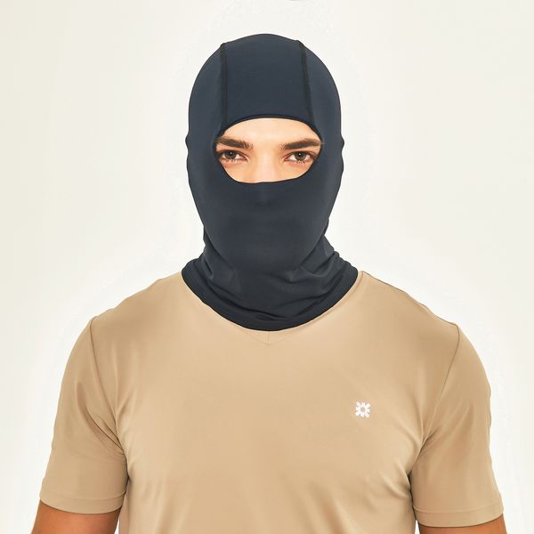 Balaclava UV com Proteção Solar Preto
