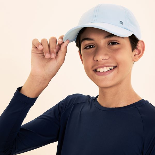 Boné Teens Colors com Proteção Solar Azul Céu