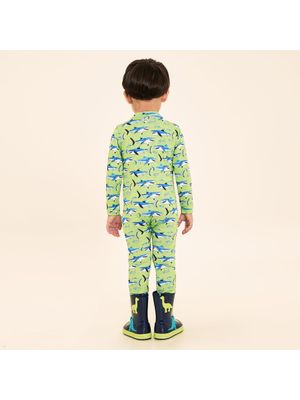 Macaquinho UV Bebê Com Proteção Solar Estampa Tubarão