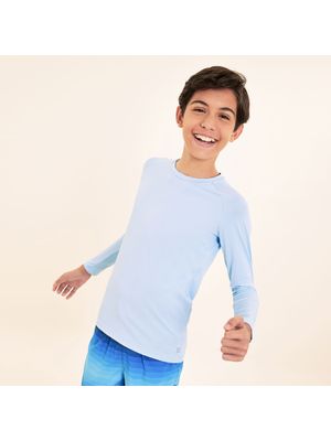 Camisa UV Infantil Com Proteção Solar UVPRO Azul Céu