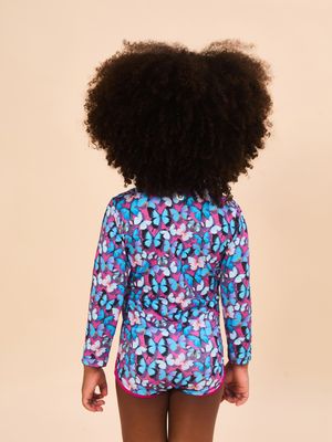 Maiô UV Bebê Com Proteção Solar ML Estampa - BORBOLETA