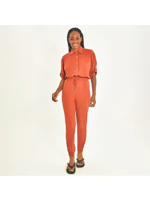 Calça UV Basic Com Proteção Solar-CARAMELO