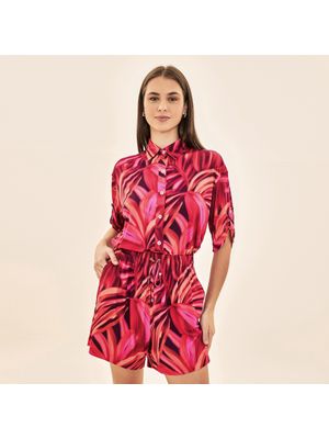 Shorts UV Basic Com Proteção Solar - ESTAMPA FOGOS