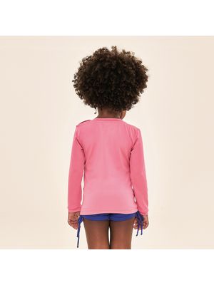 Camisa UV Bebê Com Proteção Solar - CHICLETE FLUOR