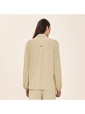 Camisa Vitoria UV Com Proteção Solar ML Fem - LINHO