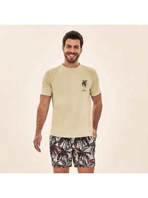 Camisa UV Com Proteção Solar UVLINE COQUEIRO MC - LINHO
